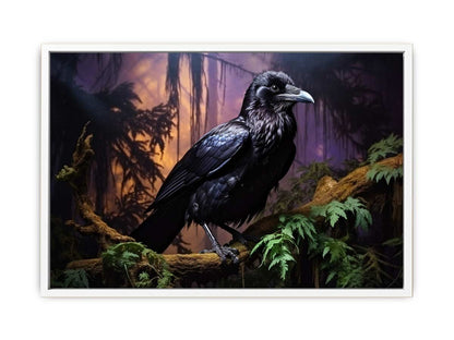 Beautiful Ravens  Bird Canvas Painting Print