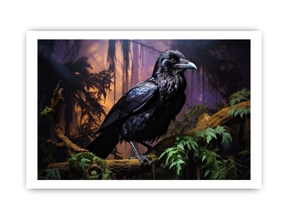 Beautiful Ravens  Bird Canvas Painting Print