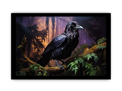 Beautiful Ravens  Bird Canvas Painting Print