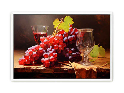 Grapes Still Life  Canvas Art Print