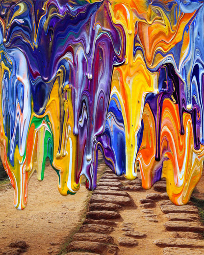 Antonio Wehrli Gravity Paint Drip Bracelet: Art into Jewelry-18K Gold