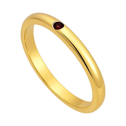 18K Gold Over Brass Round Cut Gemstones Ring Jewelry Size 5-8 RM-1780 TGR1052