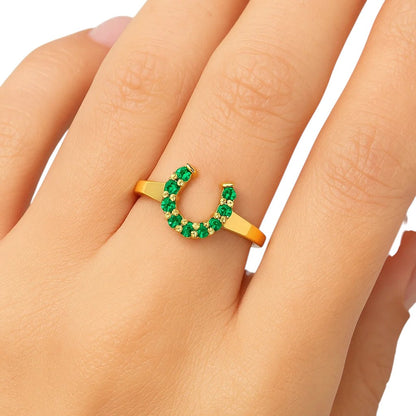 18K Gold Over Brass Round Cut Gemstones Ring Jewelry Size 5-8 RM-1779 TGR1055