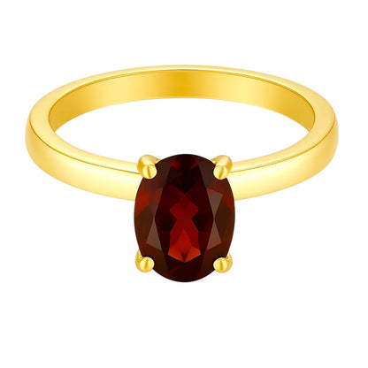 18K Gold Over Brass Oval Cut Gemstones Ring Jewelry Size 5-8 RM-1019 TGR1057
