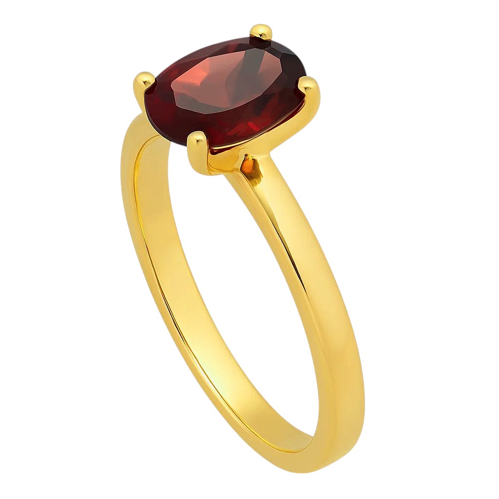 18K Gold Over Brass Oval Cut Gemstones Ring Jewelry Size 5-8 RM-1019 TGR1057