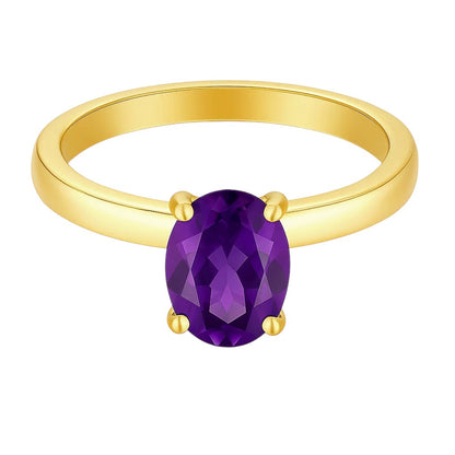 18K Gold Over Brass Oval Cut Gemstones Ring Jewelry Size 5-8 RM-1019 TGR1057