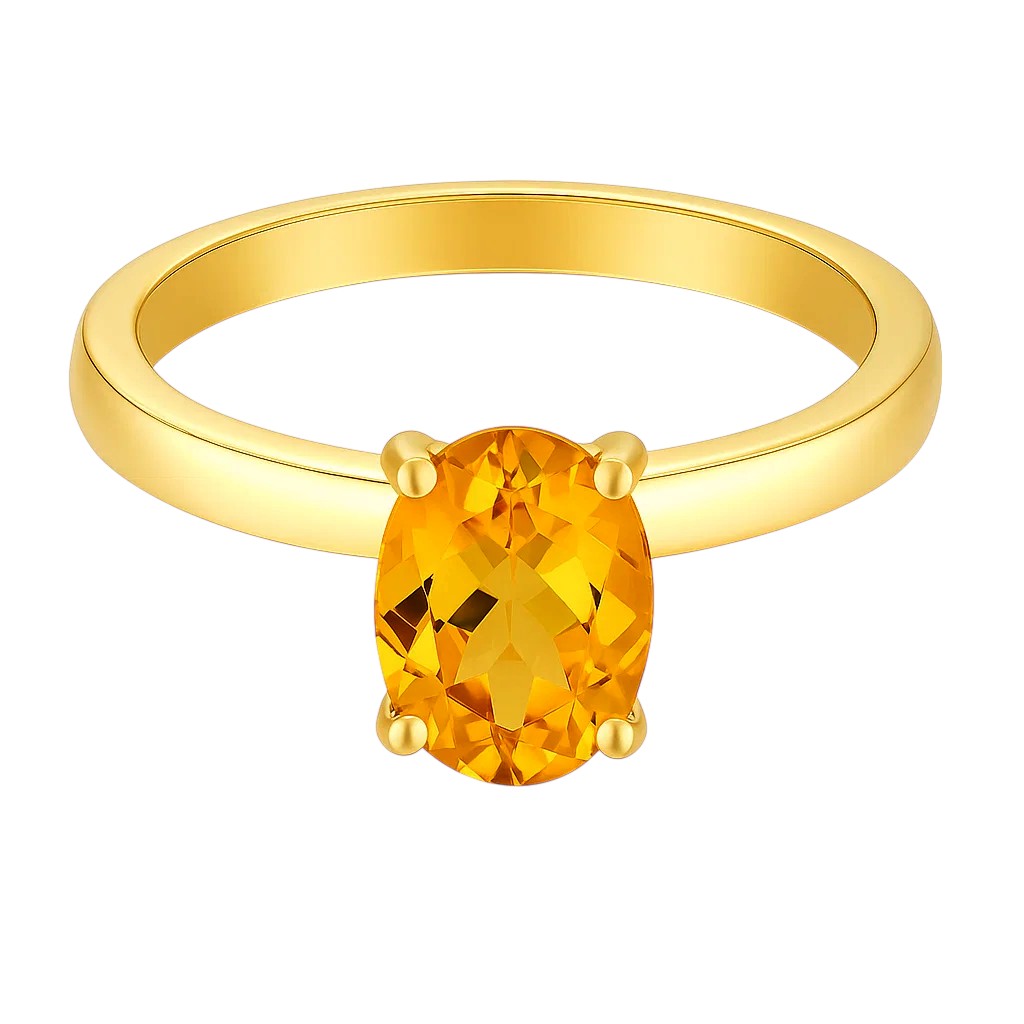 18K Gold Over Brass Oval Cut Gemstones Ring Jewelry Size 5-8 RM-1019 TGR1057