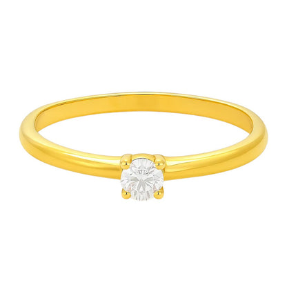 18K Gold Over Brass Round Cut Gemstones Ring size 5-8 Jewelry RM-1787 TGR1065