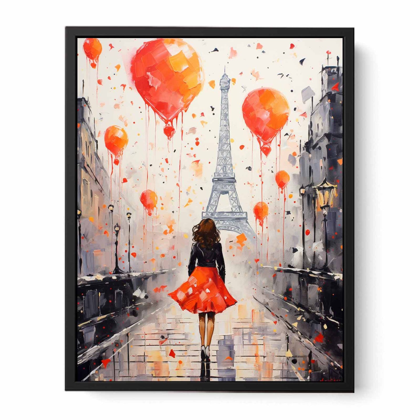 Modern Girl Legs Tower Art Canvas Art Print