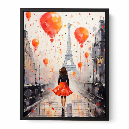 Modern Girl Legs Tower Art Canvas Art Print