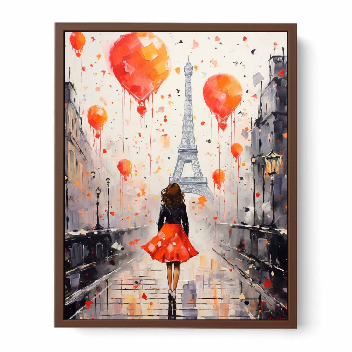 Modern Girl Legs Tower Art Canvas Art Print