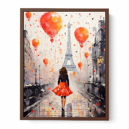 Modern Girl Legs Tower Art Canvas Art Print