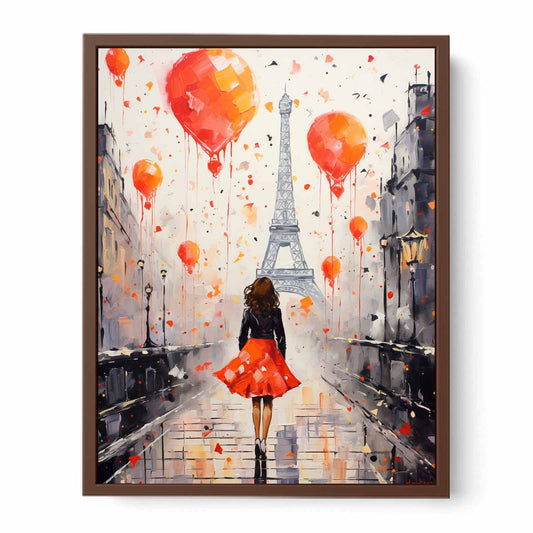 Modern Girl Legs Tower Art Canvas Art Print
