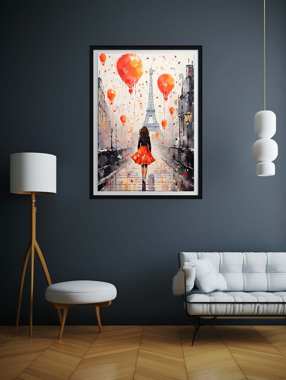 Modern Girl Legs Tower Art Canvas Art Print