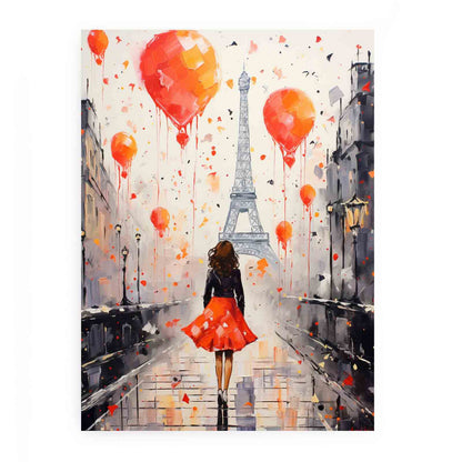 Modern Girl Legs Tower Art Canvas Art Print
