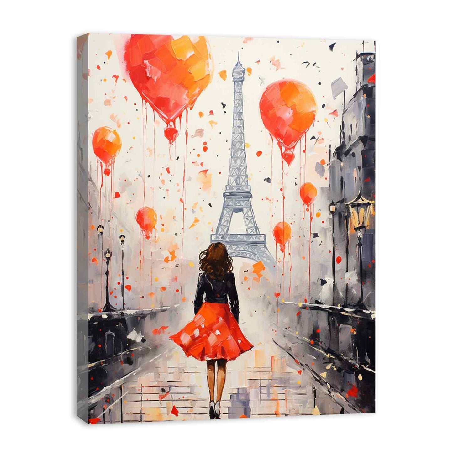 Modern Girl Legs Tower Art Canvas Art Print