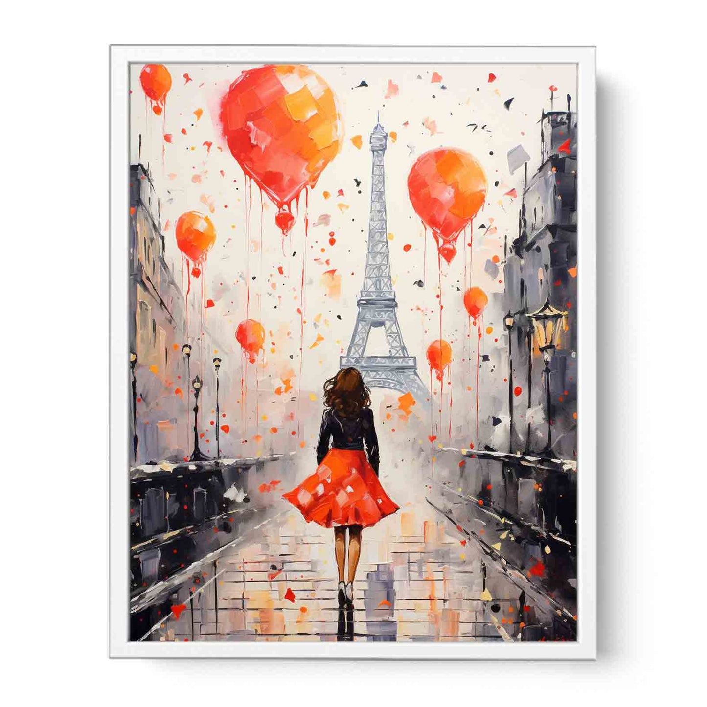 Modern Girl Legs Tower Art Canvas Art Print