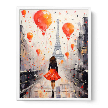 Modern Girl Legs Tower Art Canvas Art Print