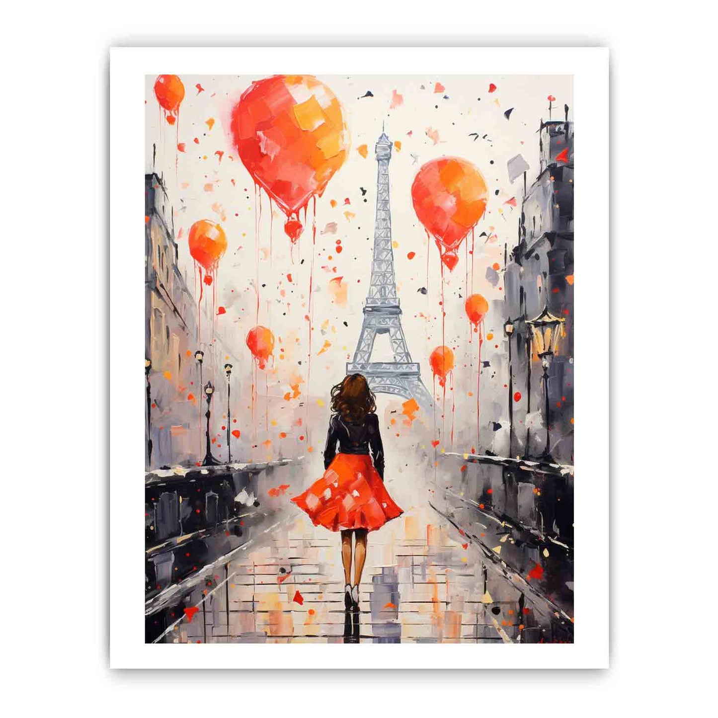 Modern Girl Legs Tower Art Canvas Art Print