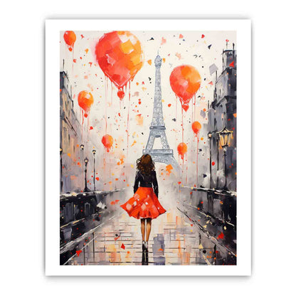 Modern Girl Legs Tower Art Canvas Art Print