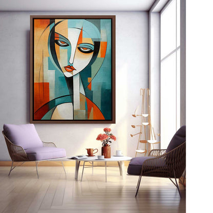 Modern Art Woman Canvas Art Print