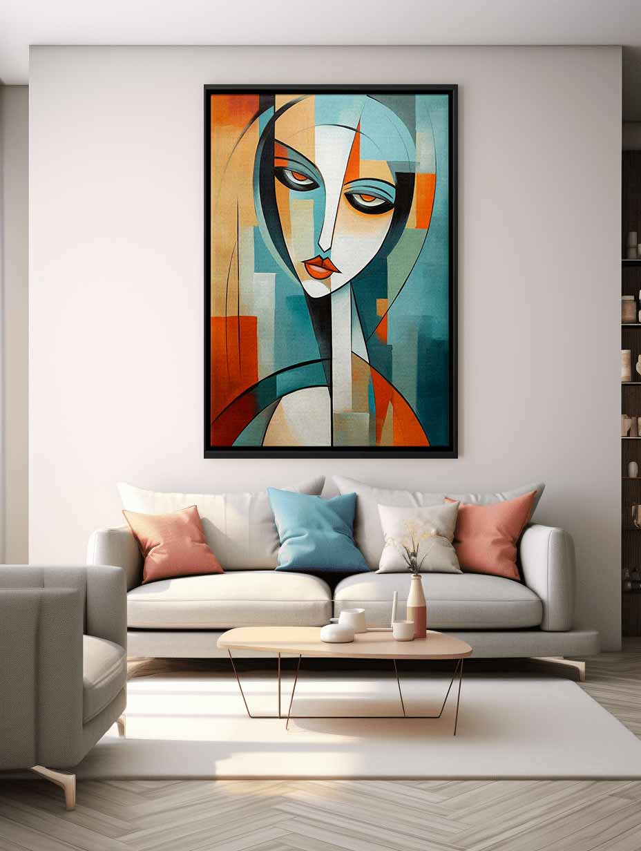 Modern Art Woman Canvas Art Print