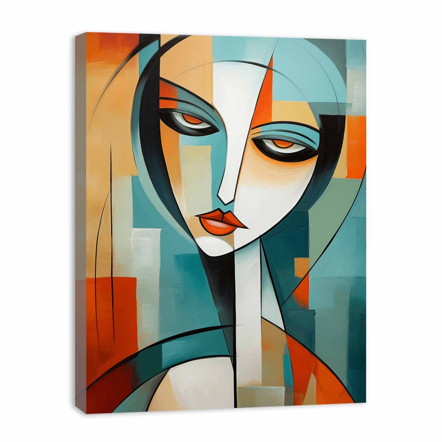 Modern Art Woman Canvas Art Print