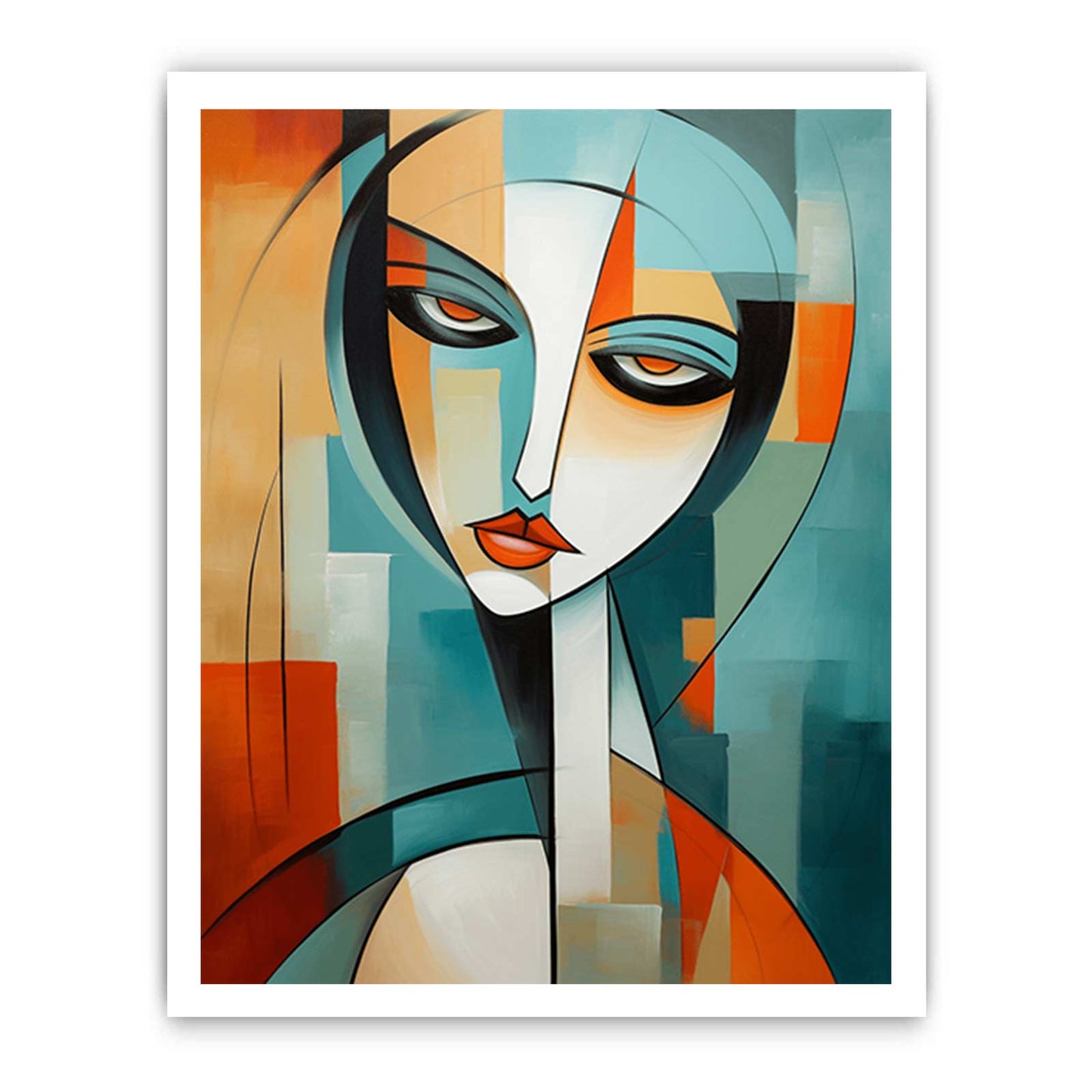 Modern Art Woman Canvas Art Print