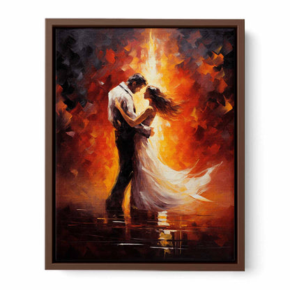 Couple Dance Modern Art Canvas Art Print