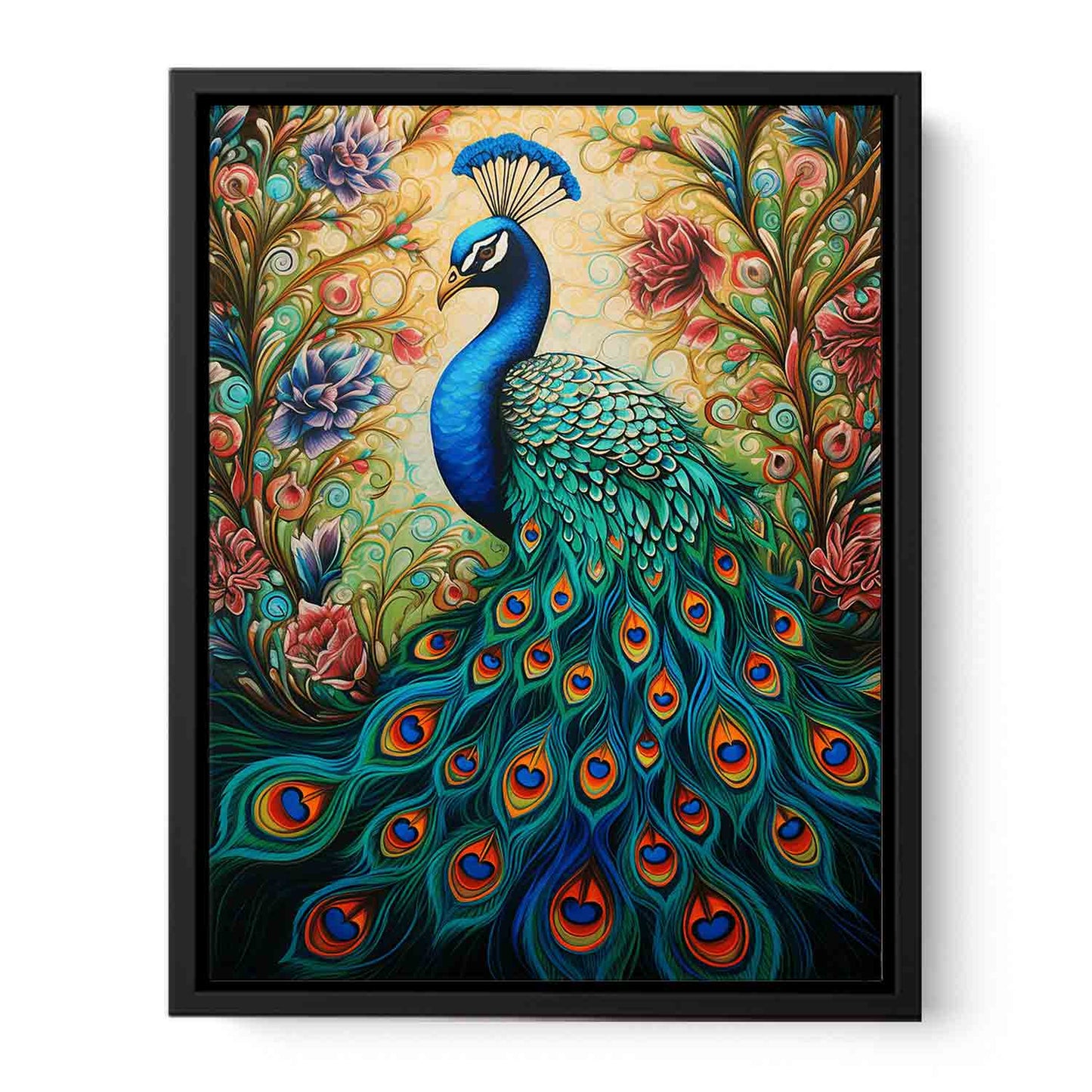 Peacock Modern Art Canvas Artwork