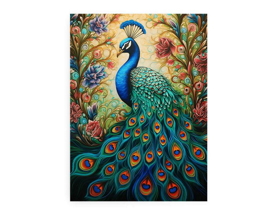 Peacock Modern Art Canvas Artwork