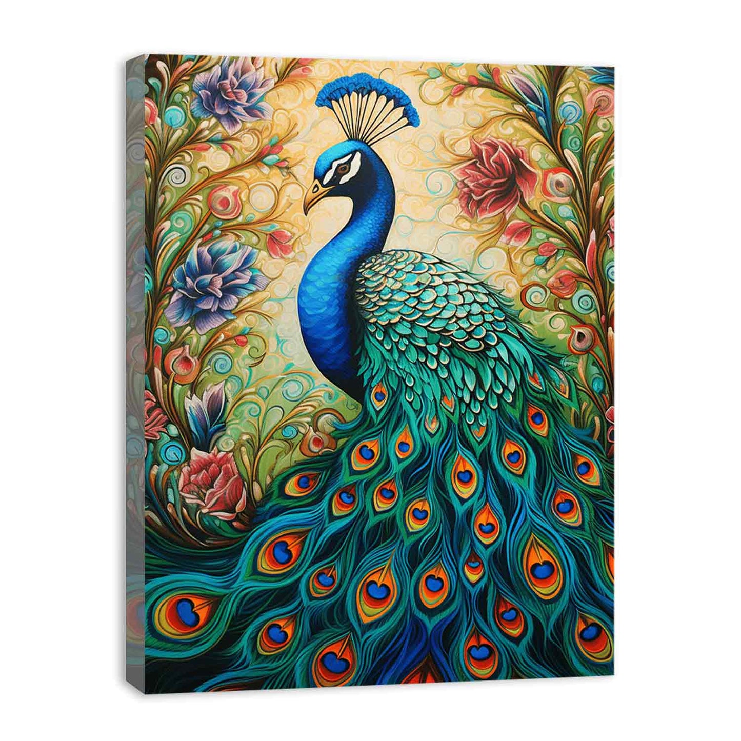 Peacock Modern Art Canvas Artwork