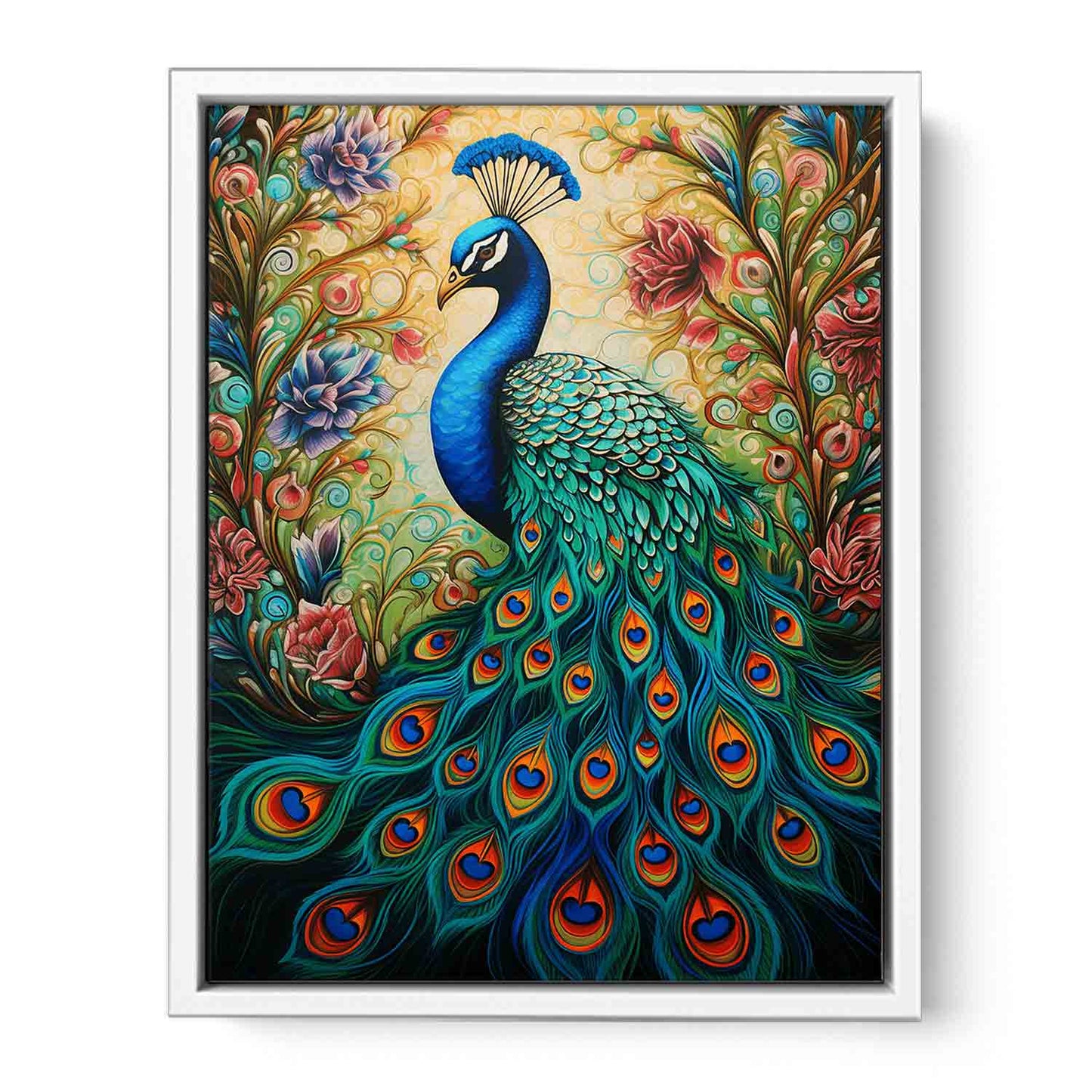 Peacock Modern Art Canvas Artwork