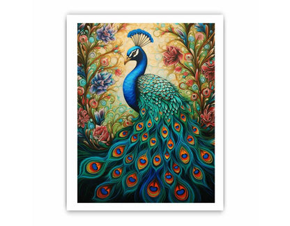Peacock Modern Art Canvas Artwork
