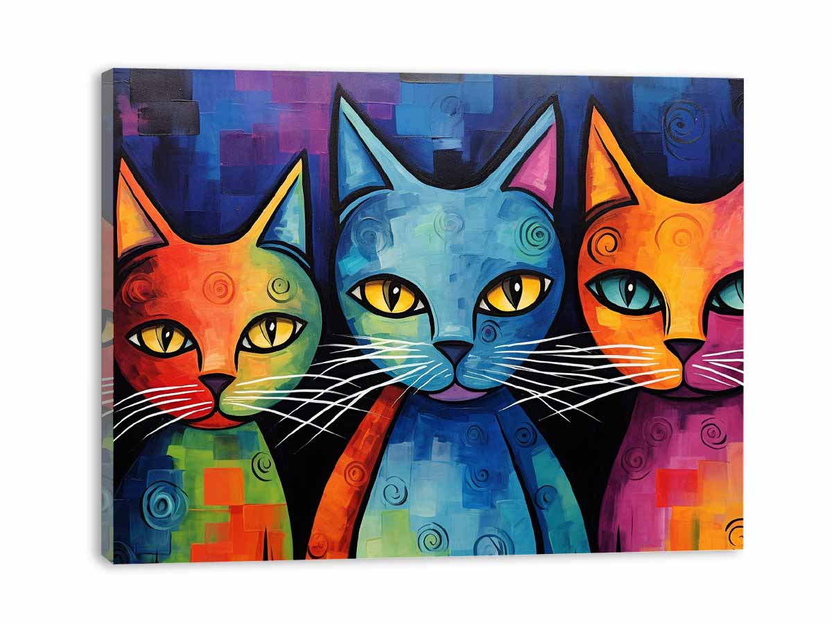 Cats Canvas Painting Artwork