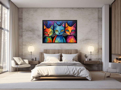 Cats Canvas Painting Artwork