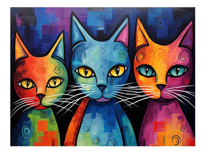 Cats Canvas Painting Artwork