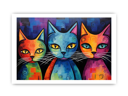 Cats Canvas Painting Artwork
