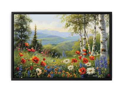 Landscape Flowers Painting