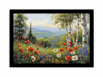 Landscape Flowers Painting