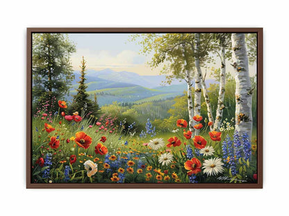 Landscape Flowers Painting