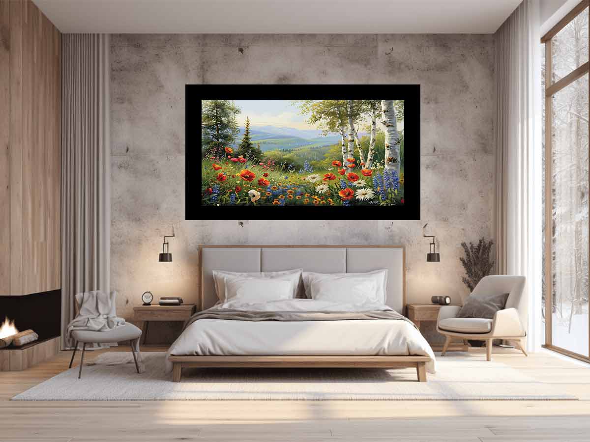 Landscape Flowers Painting