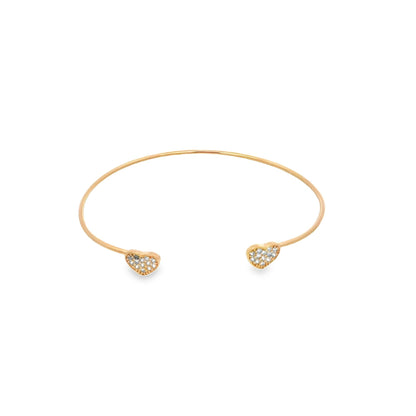 Heart Wrist Cuff Bangle (B53)