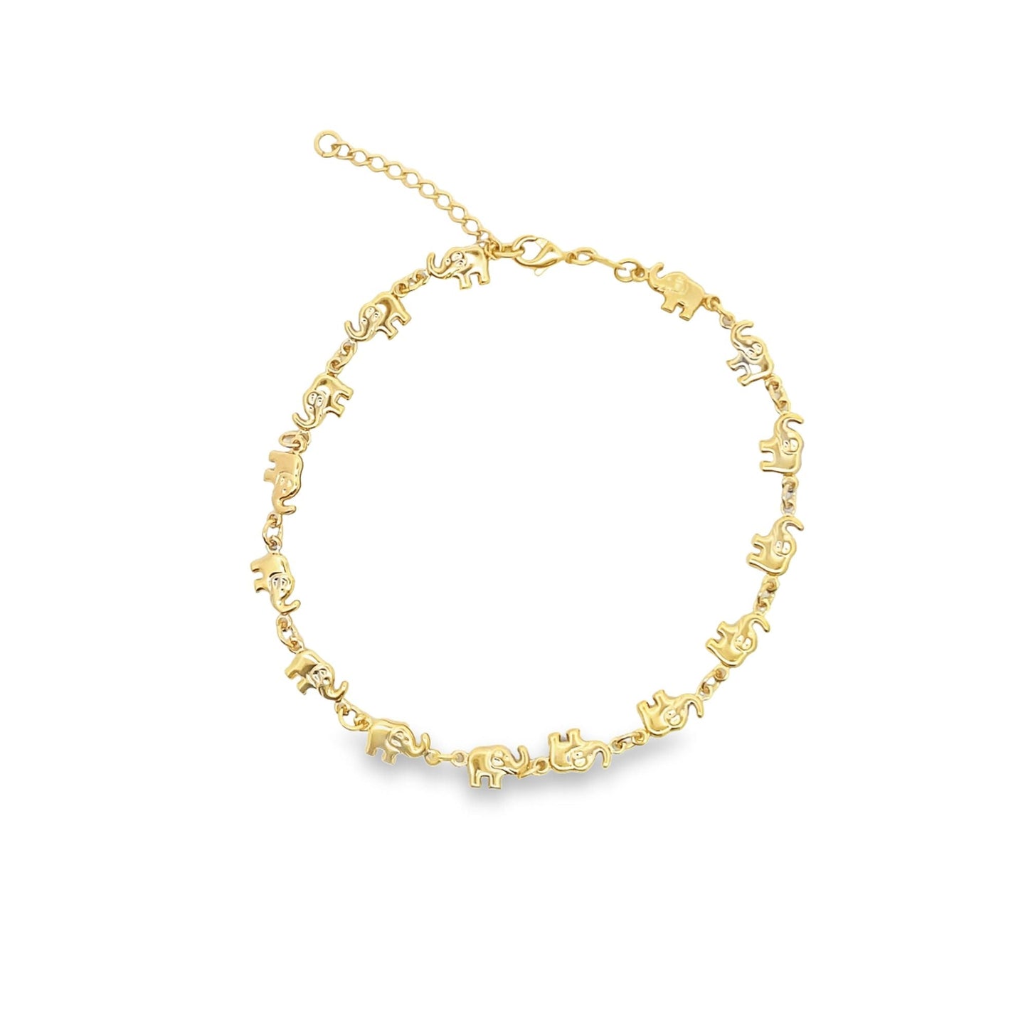 Elephant Charms Anklet (E185)-0