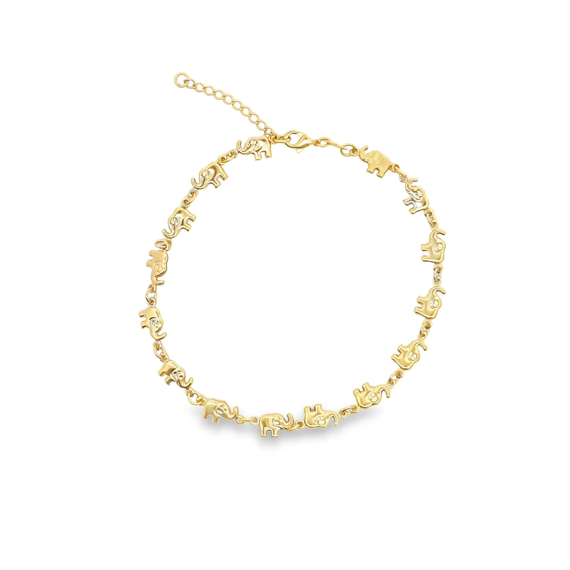 Elephant Charms Anklet (E185)-0
