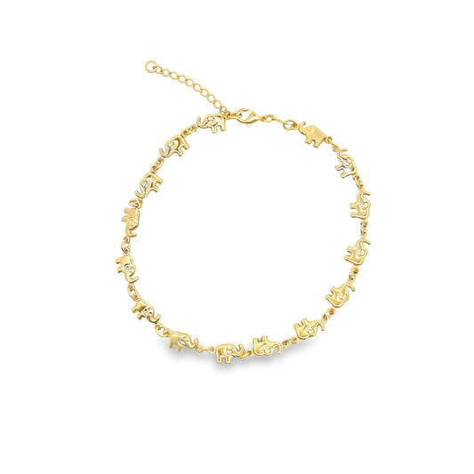 Elephant Charms Anklet (E185)-0