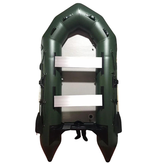 NNEDSZ 2.3M ( Green ) Inflatable Boat Dinghy Tender Pontoon Rescue & Dive Boat Fishing Boat With Hard Air-Deck Floor