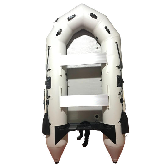 NNEDSZ 3.6M ( Grey ) Inflatable Boat Dinghy Tender Pontoon Rescue & Dive Boat Fishing Boat With Hard Air-Deck Floor