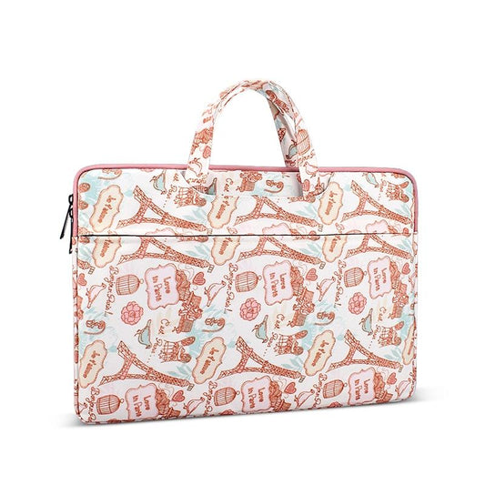 NNEDSZ Waterproof Canvas Laptop Handbag - Fits 14.1 Inch