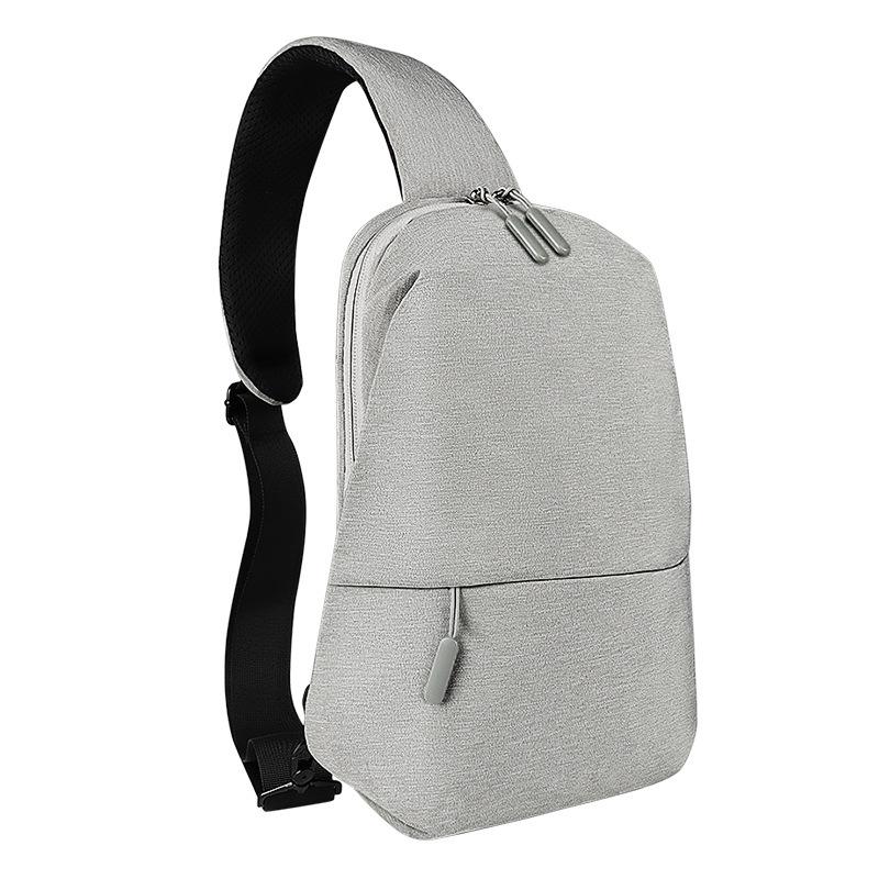 NNEDSZ Adjustable Sports Chest Bag Lightweight & Versatile - Elegant Grey
